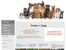 Tablet Screenshot of action4dogs.be